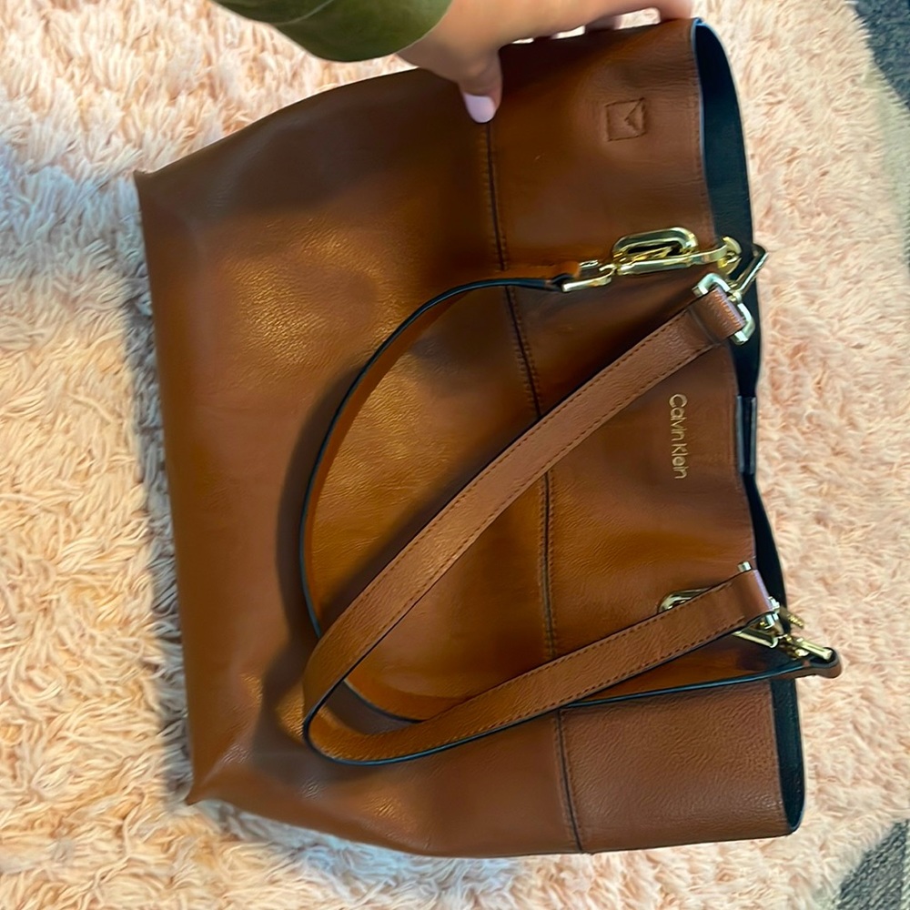 Calvin Klein Brown Tote Bag